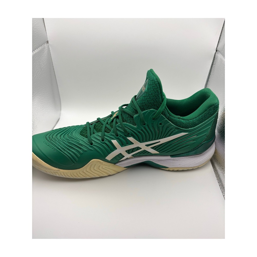Asics Court FF 2 Novak Djokovic Green White Tennis Shoes Mens 1041A344-300 - Picture 5 of 10